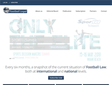 Tablet Screenshot of football-legal.com